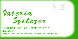 valeria szilczer business card